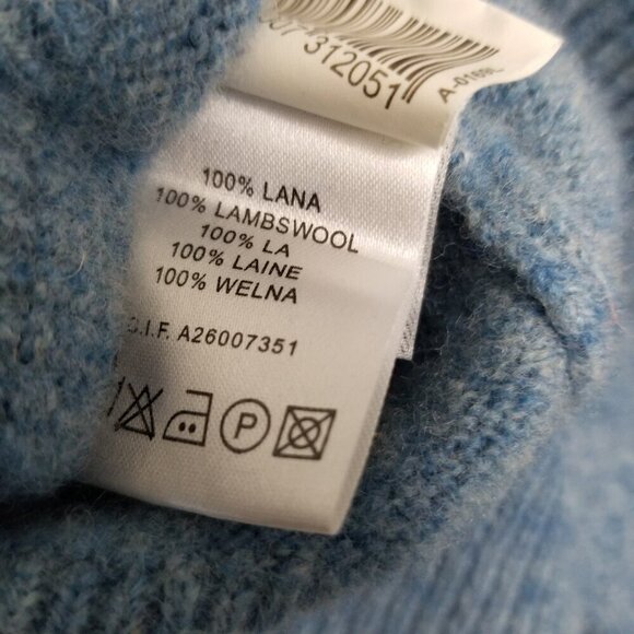 Springfield Mens XL Preppy Marbled 100% Lambswool Crewneck Sweater PulloverWarm - Picture 9 of 11